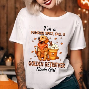 Jag är en pumpa krydda höst och hundar kinda tjej png-paket, Thanksgiving png, hundälskare present, hej höst png, pumpa latte png, pumpasäsong bild 4
