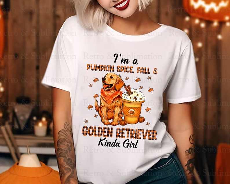 Jag är en pumpa krydda höst och hundar kinda tjej png-paket, Thanksgiving png, hundälskare present, hej höst png, pumpa latte png, pumpasäsong bild 4