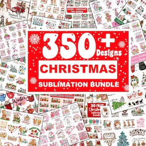 Retro Weihnachten Bundle Png, Rosa Weihnachten Png Bundle, Christliche Weihnachten, Santa Png, Frohe Weihnachten, Westliche Weihnachten, Weihnachtskaffee