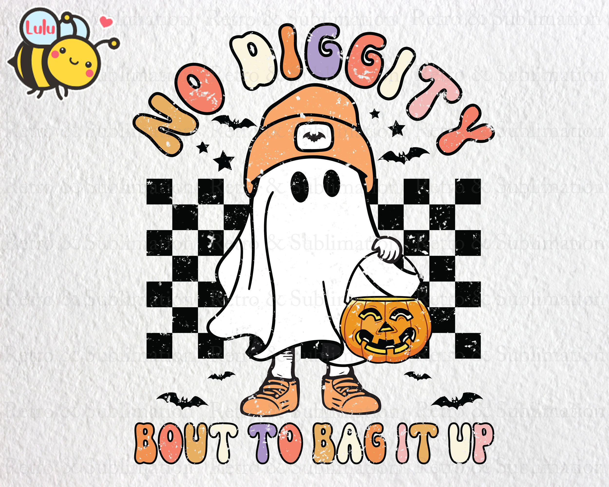 No Diggity Bout To Bag It Up Png, Halloween Ghost, Happy Halloween Png, Spooky Season Png, Spooky Png, Pumpkin Png, Funny Halloween Png