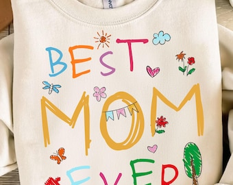 Best Mom Ever Png, Floral Mom Sublimation Designs Png, Mom Shirt Png, Mama Quotes Designs, Colorful Floral Gift For Mom, Gifts For Mom Png