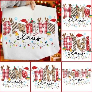 Christmas Mama Claus PNG Bundle: Holiday Sublimation Designs (Digital Download)