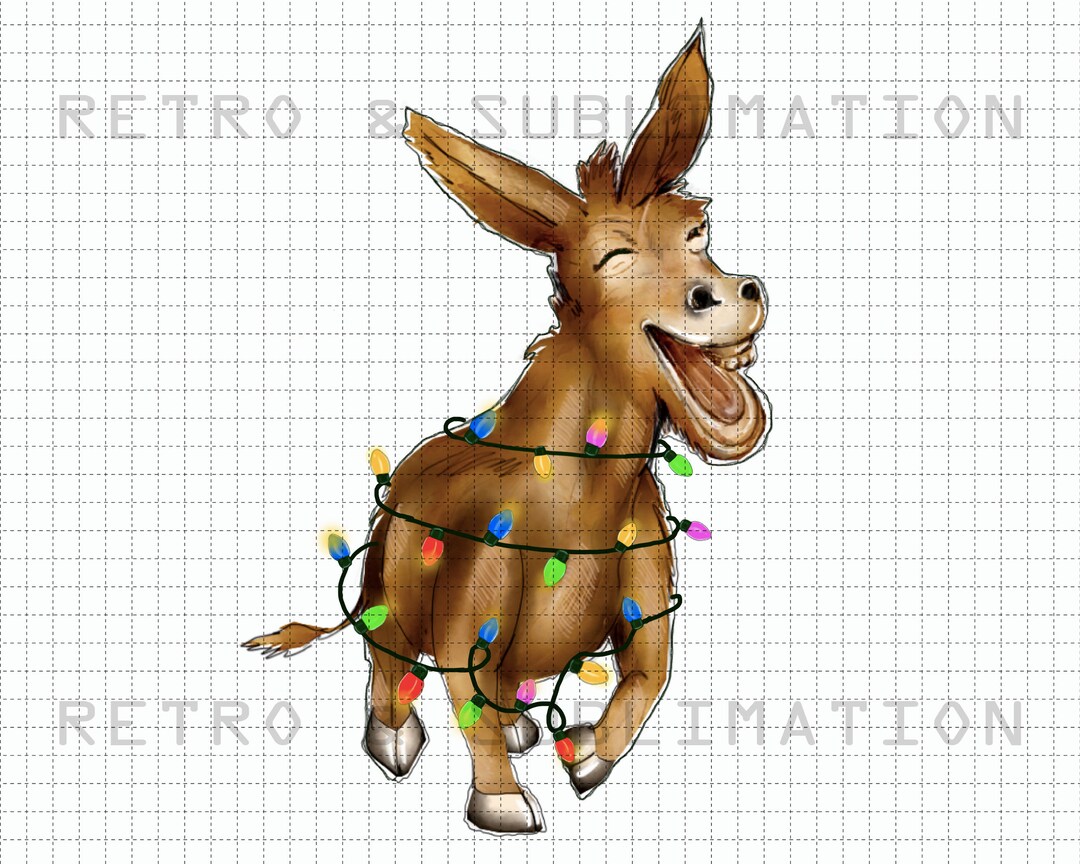 Funny Christmas Donkey QA2311013CL Quilt