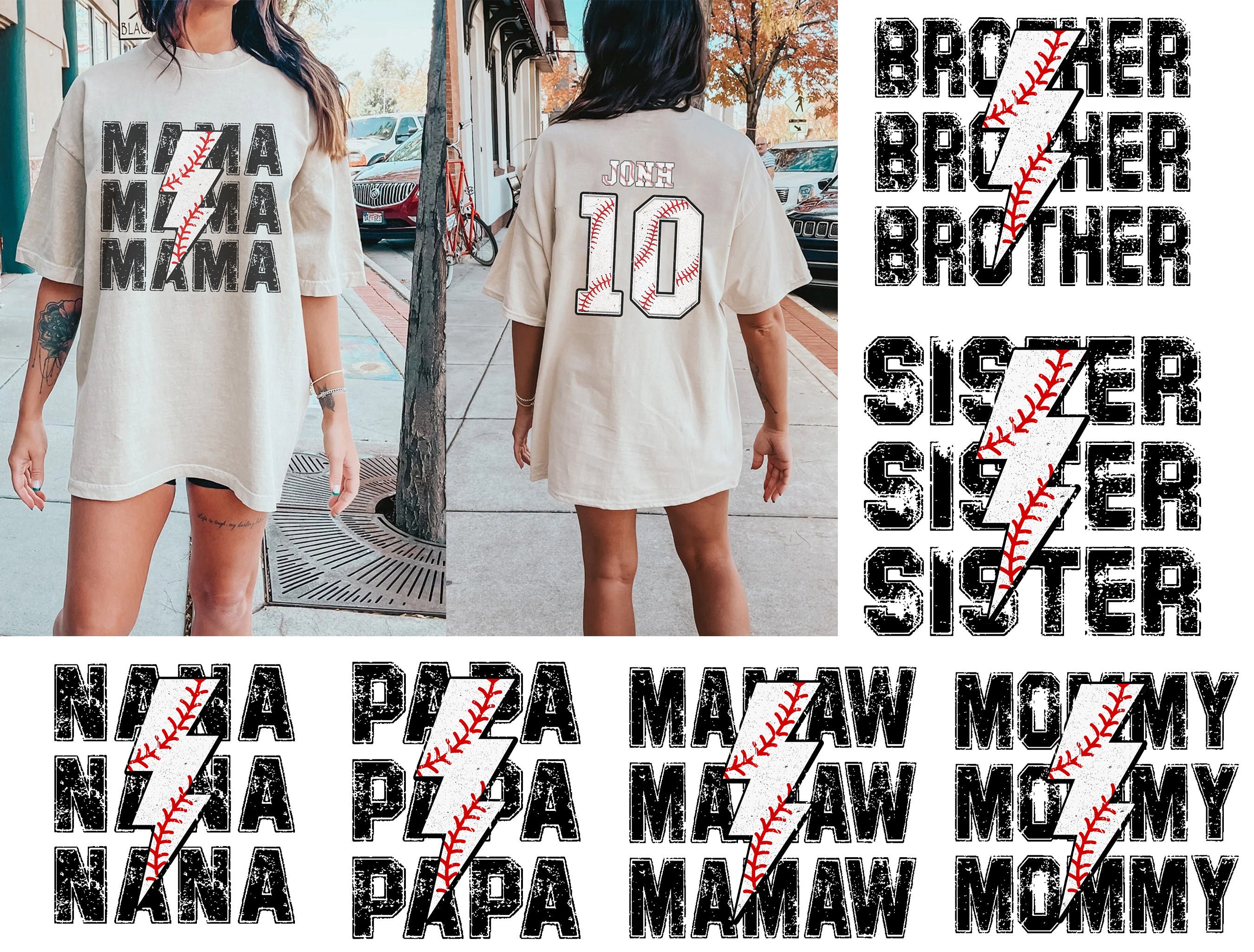 Baseball Family Png Bundle, Mothers Day Png, Sport Family Png, Alphabet  Baseball Png Bundle, Lightning Bolt Png, Baseball Png - Etsy, image size:2700x2050