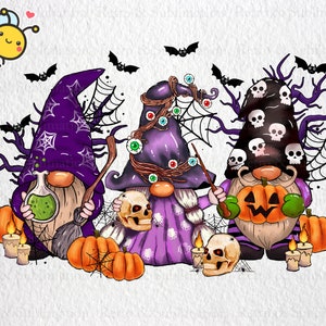 Halloween Gnomies Png Sublimation Design, Happy Halloween Png, Witch Gnomes Halloween Png, Spooky Season, Halloween Pumpkin Png for Shirt