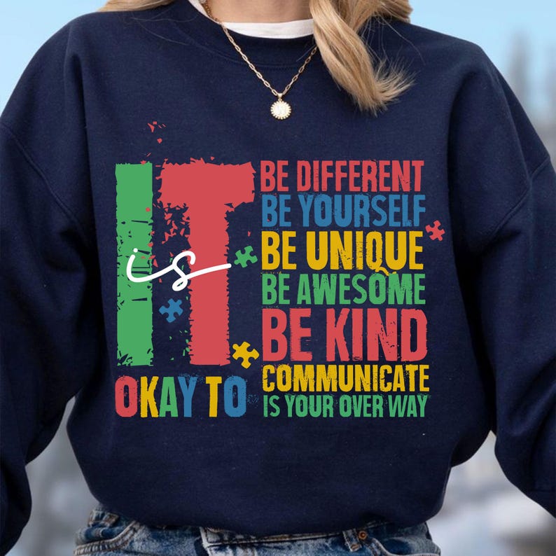 It's Okay to Be Different Png, Be Kind Puzzle Piece Sublimation ...