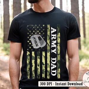 Army Dad Png for Fathers Day Png, American Flag with Proud Veteran Png, Fathers Day Gifts for Men Sublimation