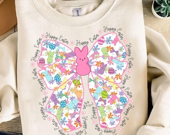 Feliz Pascua Png, Lazo de Coqueta de Pascua Png, Lindas Coquetas Peeps Png, Conejito de Pascua Png, Vibraciones de Pascua Png, Diseño de Camisa de Primavera, Descarga Digital