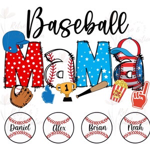 Baseball Mama Png For Mothers Day Png Baseball Mom Png Personalized Baseball Mama Png For Grandma Gift Sublimation