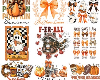 Fall Sublimation Bundle, Autumn Png Bundle, Hello Autumn Png, Fall Vibes Png,  Fall Coquette Png, Pumpkin Season Png, Tis The Season Png