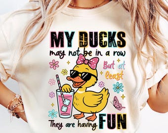 Mis patos pueden no estar en fila (Png), Pato gracioso (Png), Camiseta sarcástica y divertida sobre salud mental, Sarcasmo moderno (Png), Animal gracioso (Png)