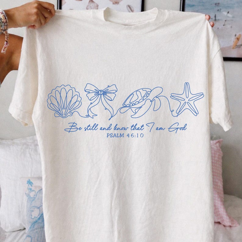 Retro Summer PNG Bundle: Minimal Coastal Png, Summer Vibes Png, Seashell Turtle Designs image 4