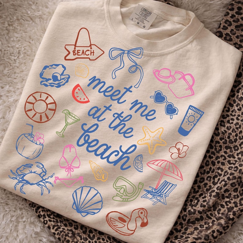 Retro Summer PNG Bundle: Sarcastic Beach Png, Summer Vacation Png, Aesthetic Coquette Bow Png, Trendy Summer Design image 8