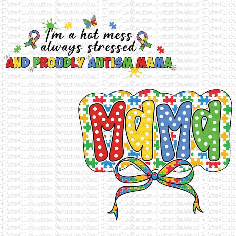 Autism Mama Png, Autism Awareness Png, Puzzle Piece Mom Shirt, Proud ...