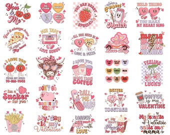 Valentine Bundle Png, Retro Valentine Png Bundle, Valentines Quotes Png, Funny Valentine's Png, Pink Valentine Png,Happy Valentine's Day Png