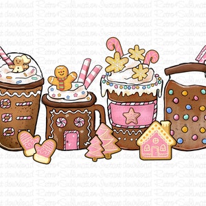 クリスマス コーヒー ラテ PNG、クリスマス ドリンク デザイン、メリー クリスマス PNG、クッキー マン PNG、ジンジャーブレッド クッキー、クリスマス コーヒー カップ PNG
