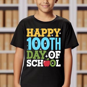 Happy 100th Days Of School Svg, 100 Days Brighter Svg, Back to School Svg, School Kids Svg, 100 Days Teacher Svg, 100 Days Kids Shirt