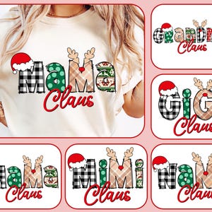 Christmas Mama Gigi Nana Claus Bundle Png, Mama Claus png, Grandma Christmas Png, Christmas Reindeer Png, Custom Christmas, Family Christmas