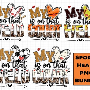 Mein Sport ist auf diesem Feld Png Bundle, Sport Herz Png, Sport Mutter Png, Baseball Png, Leopard Softball Png, Sport Png Sublimationsdateien