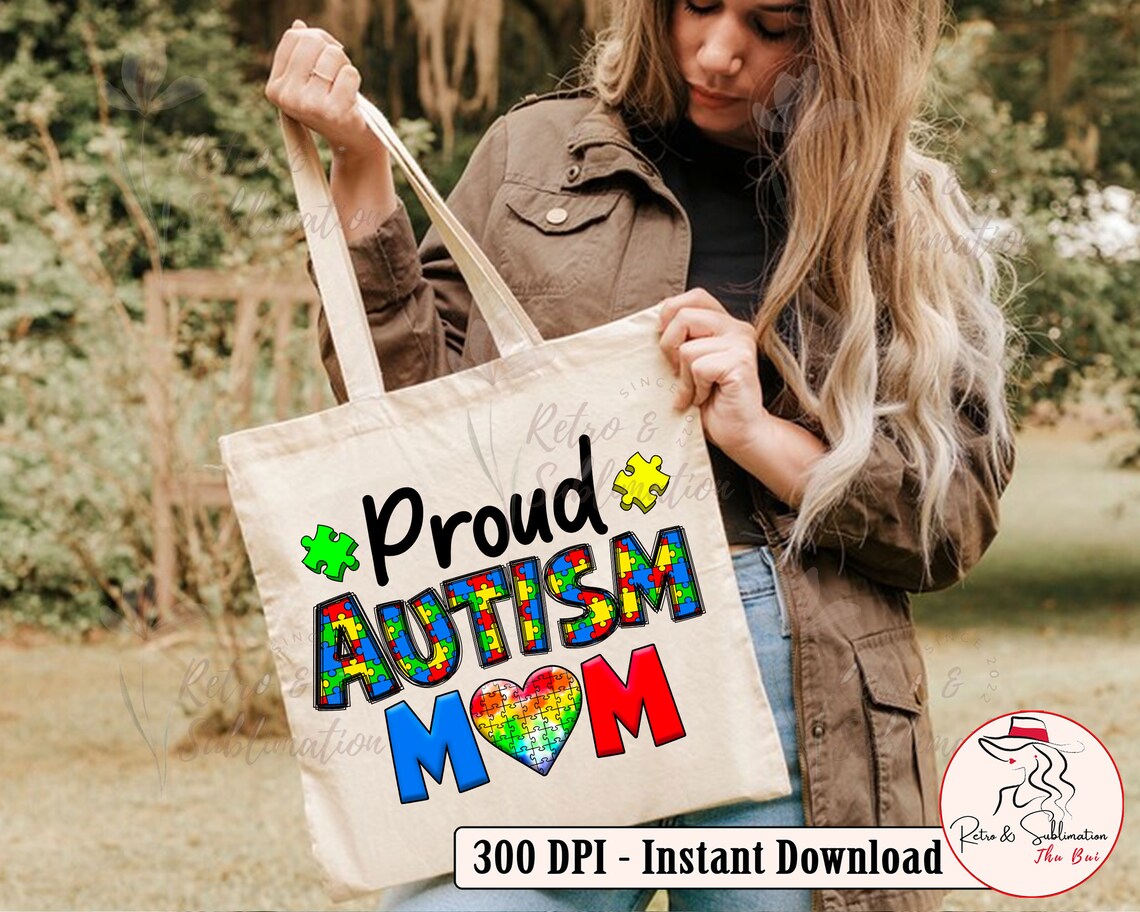 Proud Autism Mom Png, Autism Puzzle Piece Png, Autism Awareness Png ...