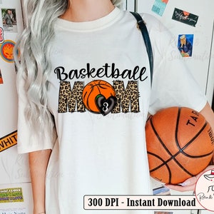 Basketball Mom Png for Mothers Day Gifts Personalization Basketball Png Leopard Mama Basketball Png Basketball Png For Sublimation