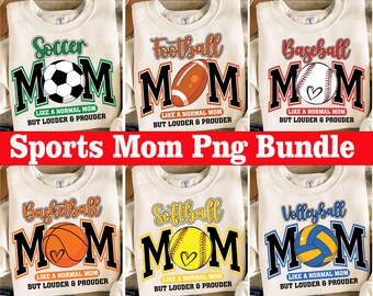 Sports Mom Png Bundle, Soccer Mom Png, Football Mom Png, Baseball Mom Png, Basketball Mom Png, Softball Mom Png,Game Day Png,Sport Lover Png