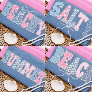 Coquette Beach Vacation PNG Bundle: Coastal Floral Pearl Png, Blue Sea Shell Patchwork Png, Beach Life Png, Trendy Ocean (Digital Download)