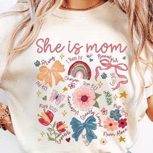 Christian Mama Png, Boho Floral Mama Png, She Is Mom Sublimation, Mother's Day Png, Blessed Mom Png, Mom Life Png, Wildflower Mama Png