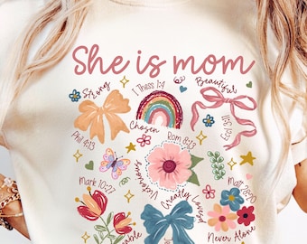 Kristen mamma png, bohemisk blommig mamma png, hon är mamma sublimering, mors dag png, välsignad mamma png, mammaliv png, vildblomma mamma png