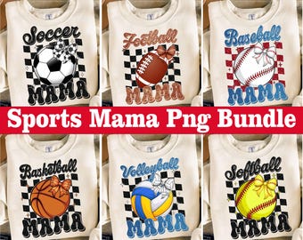 Glitter Sport Mama Coquette Png Bundle, Baseball Png, Football png, Volleyball Png, Game Day Png, At The Ballpark Png, Sports Shirt Design