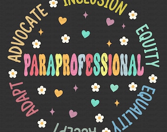 Paraprofessional SVG, Retro Lehrer dafür, zurück in der Schule für Lehrer, Lehrer Wertschätzung, Lehrer Wertschätzung