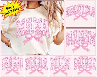 Pink Chinoiserie Png Bundle, Floral Chinoiserie Png, Mother's Day Png, Mama Shirt Png, Chinoiserie Design, Mama Png Bundle, Varsity Mama Png