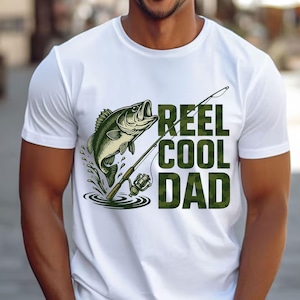 Retro Reel Cool Dad Png, Wishin' I Was Fishin' Png, Fishing Dad Png, FatherHood Png, Bass Fishing Png, Fathers Day Gift,  Trendy Dad Designs