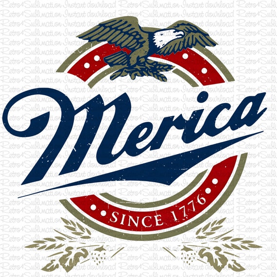Merica Since 1776 Png, American Eagle Png, Retro 4th Of July Png, Independence Day Png, 1776 Png, Patriotic Png, Png For Sublimation