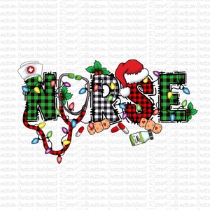 Nurse Png, Christmas Nurse Png, Nurse Life Png, Merry Christmas Png, Nursing Png Sublimation, Nurse Christmas Shirt Deigns Sublimation
