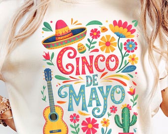 Colorful Cinco De Mayo Fiesta Png, Let's Fiesta Png, Cinco De Mayo Png, Fiesta Party Png, Fiesta Squad, Mexican Hat Png, Sombrero Floral Png