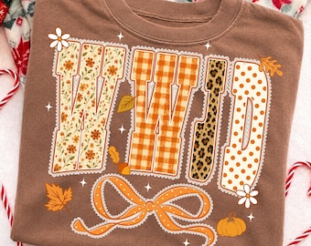 WWJD Fall PNG: Christian Autumn Sublimation, Retro Leopard Plaid Faith Png, Polka Dot Jesus (Digital Download)