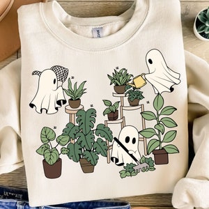 Halloween Geist Pflanze Png, Pflanzenliebhaber Png, Gartenarbeit Png, Gärtner Png, sofortiger Download, Halloween Kürbis Png, Halloween Party