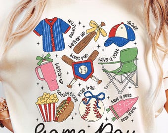 Game Day Baseball Png, Game Day Png, Baseball Mom Png, Baseball Doodle Png, Vintage Baseball Png, Baseball Season Png, Sport Shirt Design