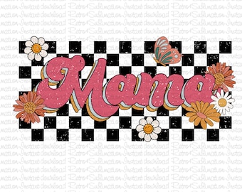 Mamma e fiori Png, Festa della mamma Png, Buona festa della mamma, Mama retrò Png, Mama floreale Png, Mama Design Png, Regalo per la festa della mamma, Regali per la mamma