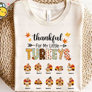 パーソナライズ「Thankful for My Little Turkey Png」「Thanksgiving Png」「Thankful Png」「Funny Turkey Png」「Autumn Png」「Hello Fall Png for Shirts」