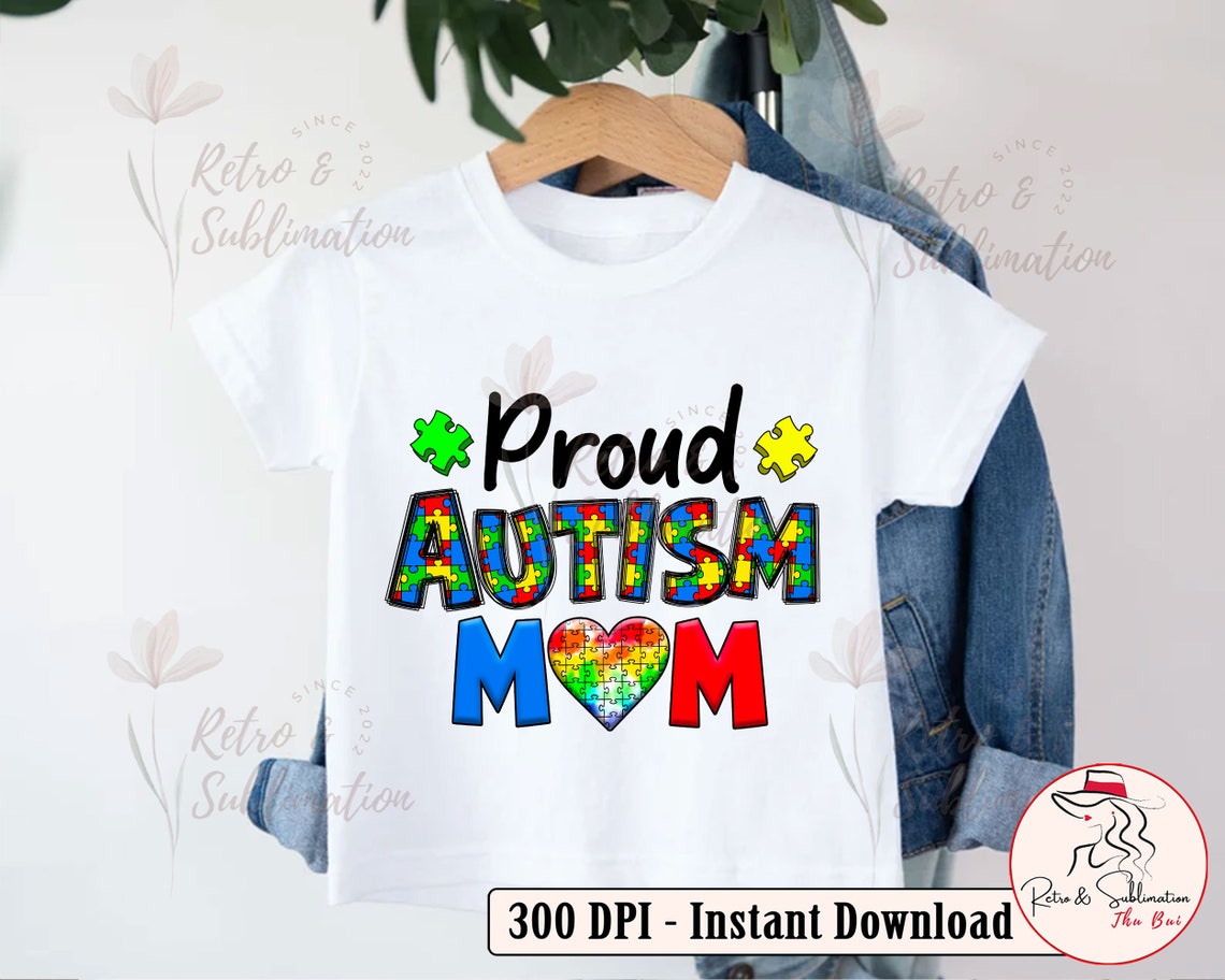 Proud Autism Mom Png, Autism Puzzle Piece Png, Autism Awareness Png ...