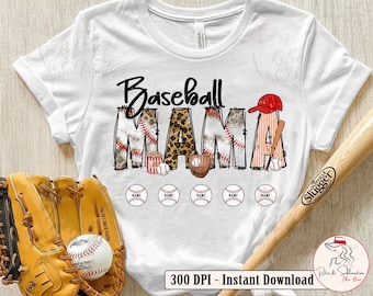 Personalization Baseball Mama Png, Baseball Png, Baseball Mom Png, Leopard Baseball Png, Funny Baseball Png, Baseball Png For Mom