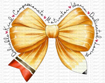 Teach Compassion Teach Kindness Teach Confidence Bow Design Png, Teacher Png Design For Sublimation, Bow Png, Trendy Teacher Png