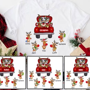 Personalized Grandma Christmas Png, Vintage Christmas Truck Png,  Merry Christmas Png, Reindeer Christmas, Christmas Vibes, Christmas Gifts