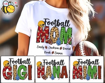Personalized Football Mom PNG: Game Day Design (Digital Download)