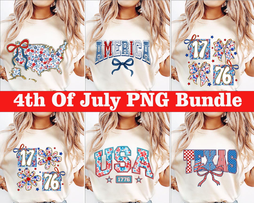 Retro America Png, 4th of July Bundle Png, Preppy America Coquette PNG ...