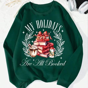 My Holidays Are All Booked Png, Christmas Book Png, All Booked for Christmas Png, Book Lover Png, Christmas Png, Librarian Gift Png,Xmas Png