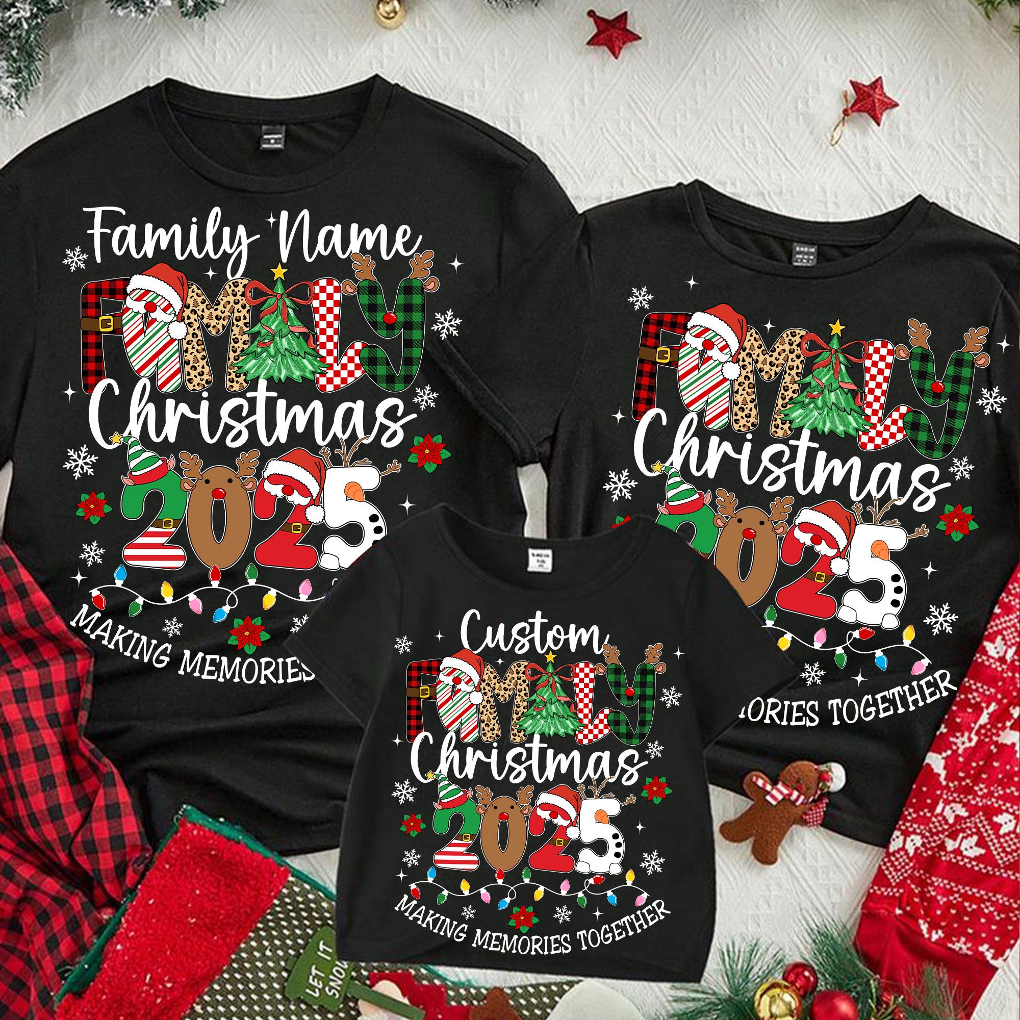 Custom Family Christmas 2025 PNG: Matching Shirts (digital Download) - Etsy