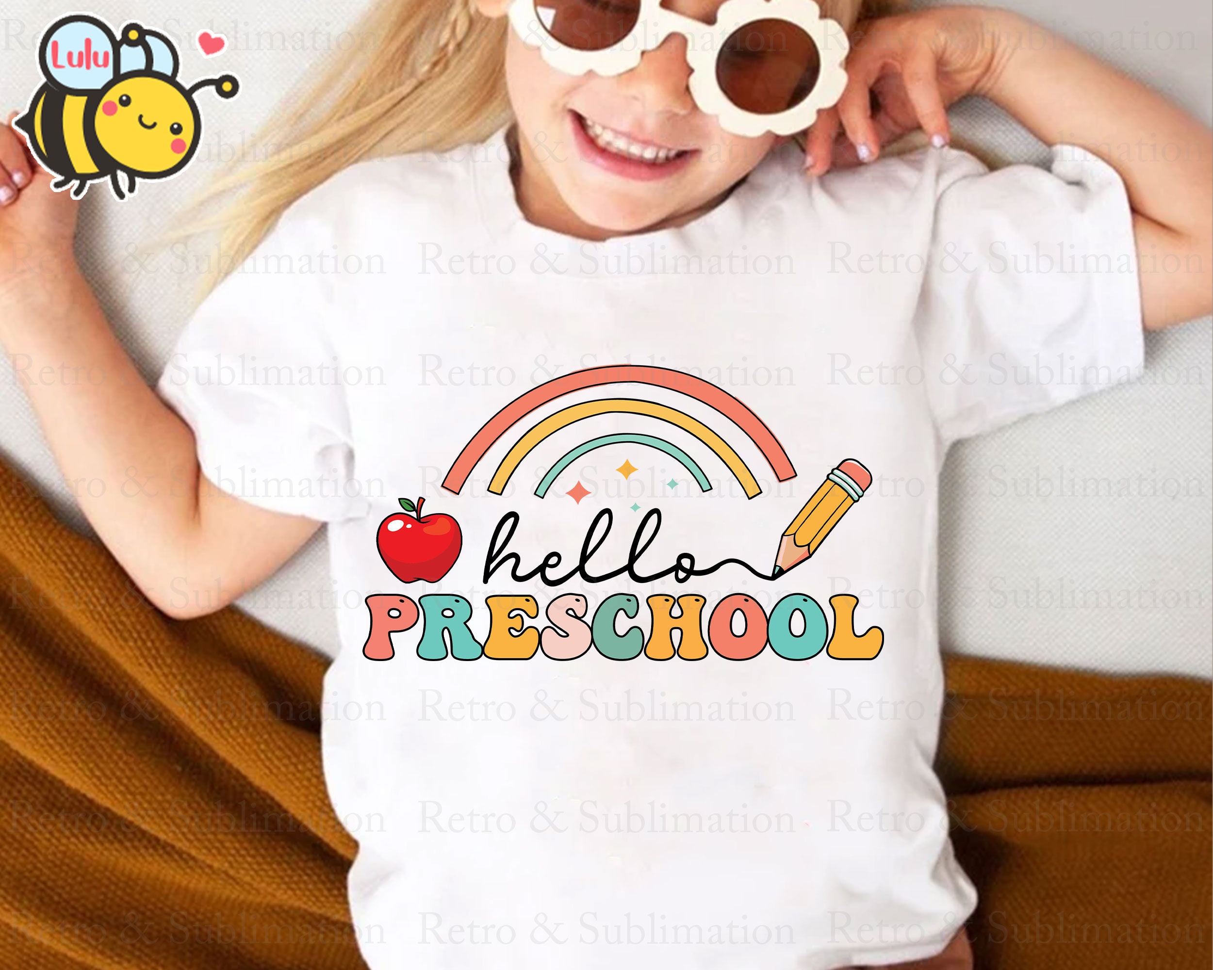 Hello Preschool Rainbow Svg, First Day of School Svg, Back to School ...